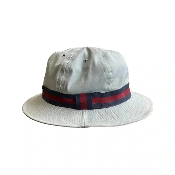 Vintage Union Made Light Blue Bucket Hat Small – Striped Band USA Made 21" - Picture 5 of 8